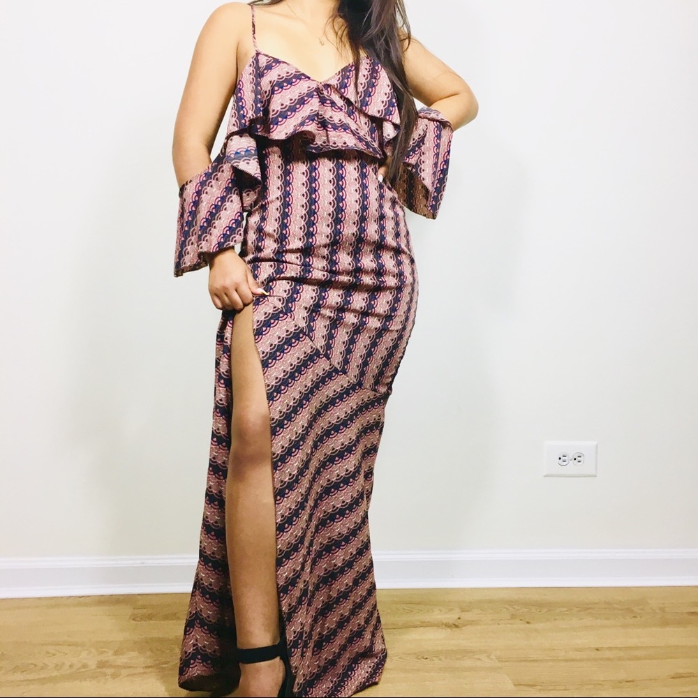 NEW! Cleobella | Cold Off-The Shoulder Slit Maxi